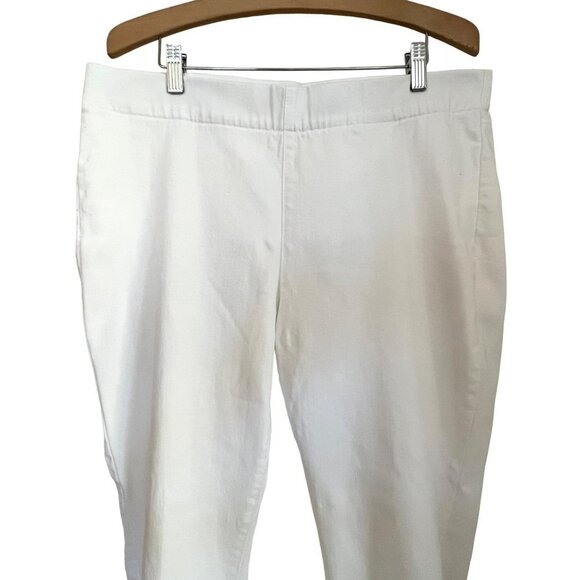 NOT YOUR DAUGHTERS JEANS WHITE ALINA PULL ON ANKLE SIZE 14 - Picture 5 of 11